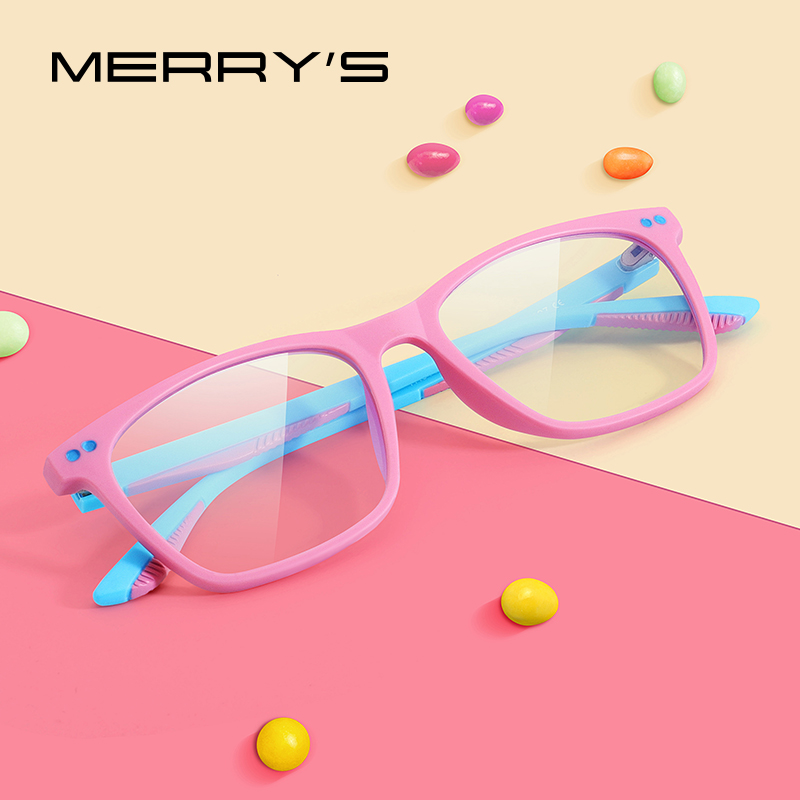 Gaming Accessories Girls - MERRYS-Lunettes anti-lumière bleue pour enfants, S7103