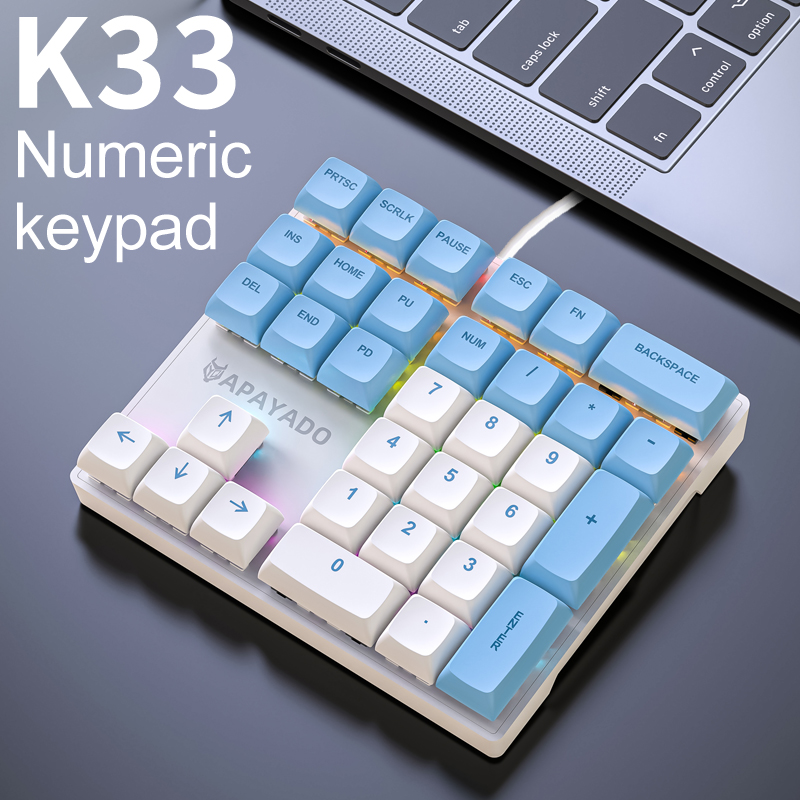 Keyboard Numpad Separate - Clavier numérique mécanique compact K33, clavier