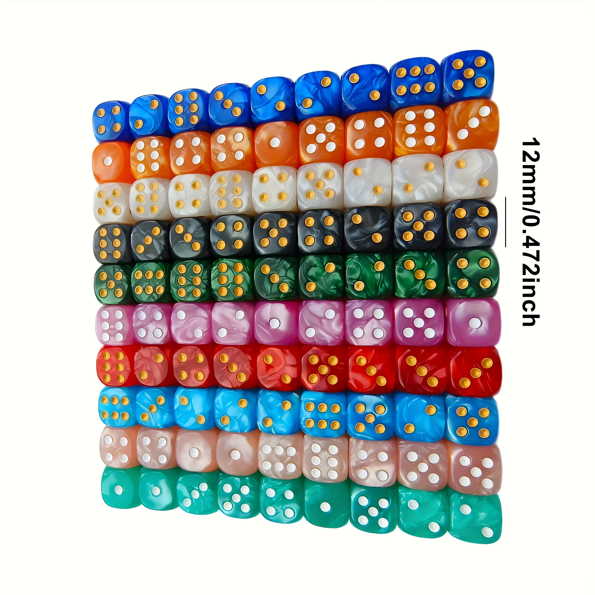 10 dés D6 en acrylique à motif - Gaming Accessories Tablet avis et prix