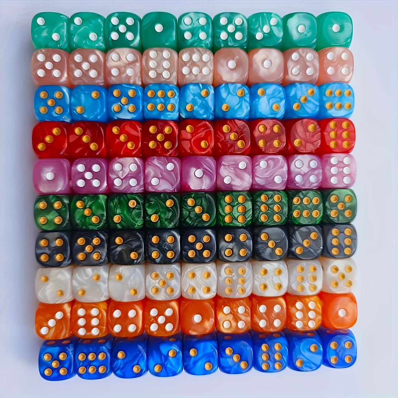 10 dés D6 en acrylique à motif - Gaming Accessories Tablet avis et prix