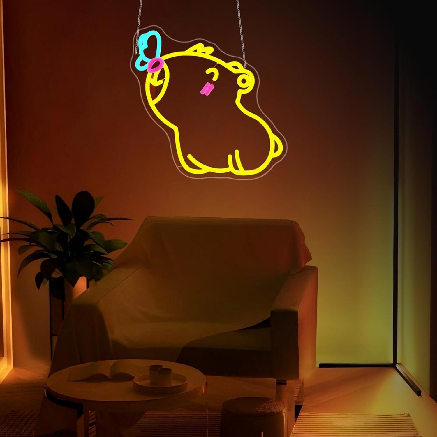 Enseigne néon Capybara, lumièr - Gaming Accessories Shop avis et prix