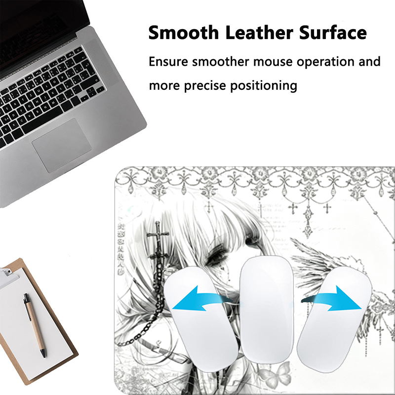 Tapis de souris en cuir noir e - Gaming Accessories Girls avis et prix